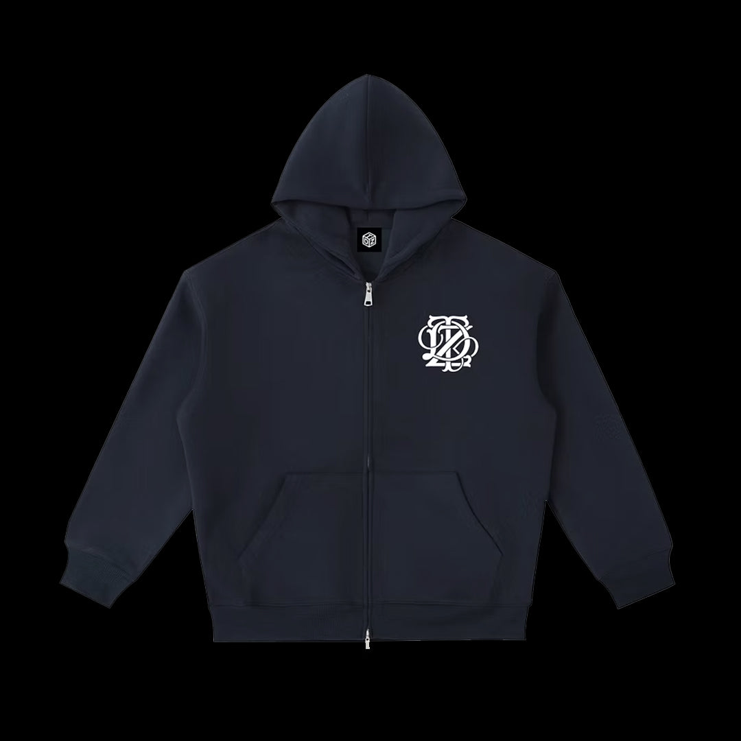 TDZ MONOGRAM ZIP HOODIE