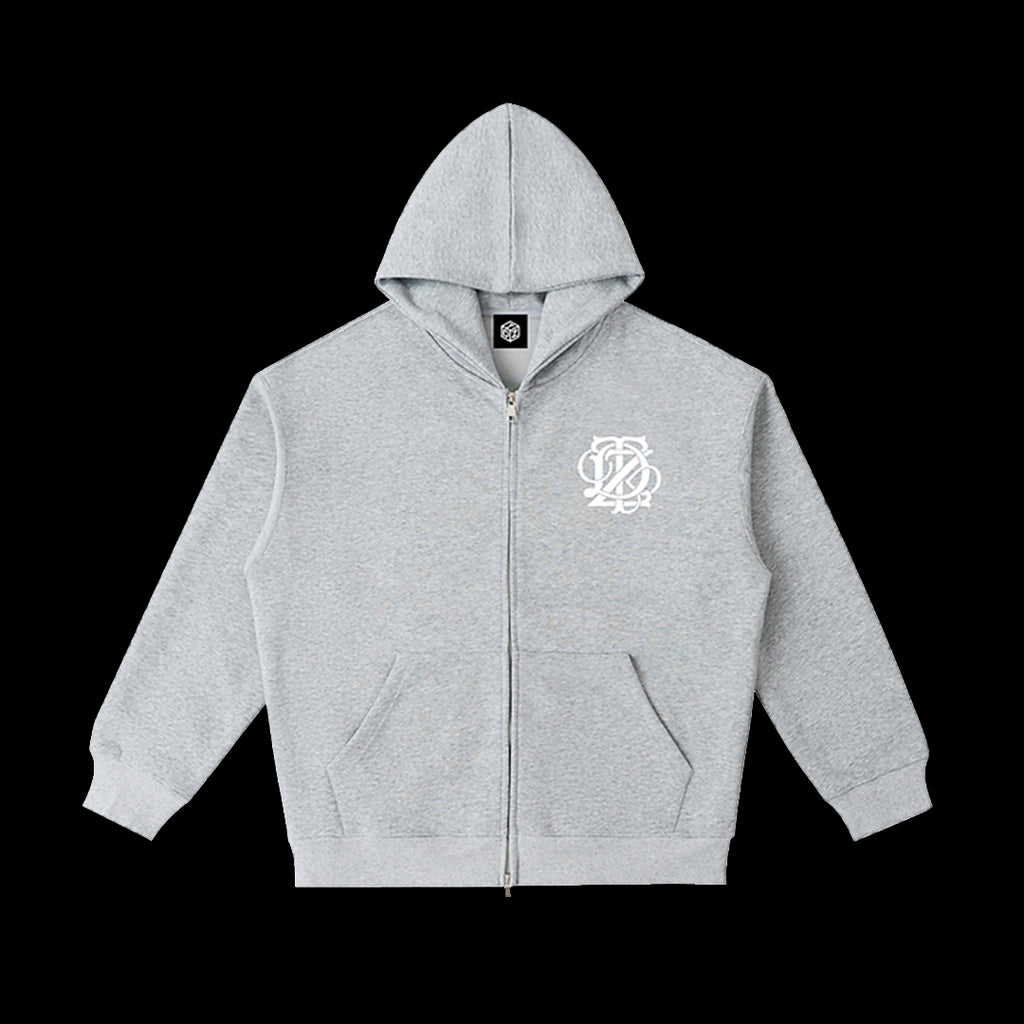 TDZ MONOGRAM ZIP HOODIE