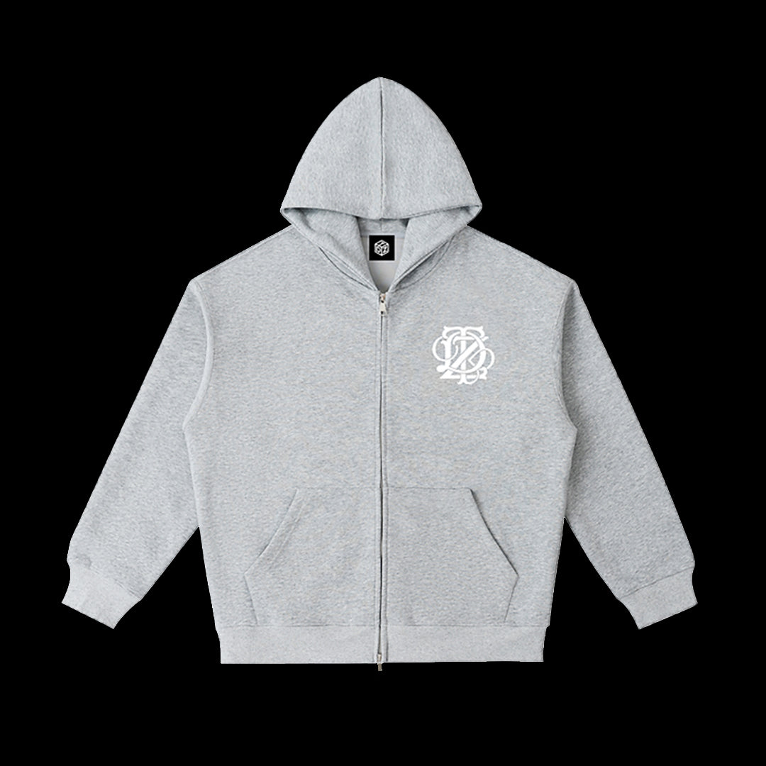 TDZ MONOGRAM ZIP HOODIE