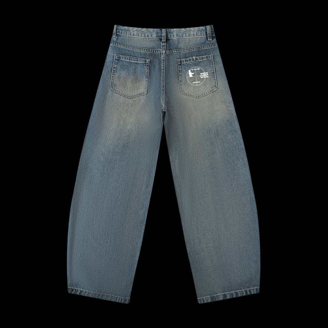 TDZ CROSS DISTRESSED JEANS