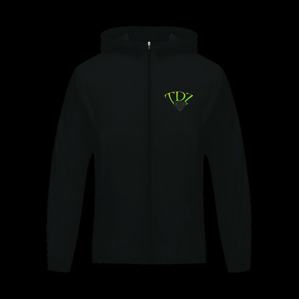 TDZ SPORT BLACK/LIME WINDBREAKER