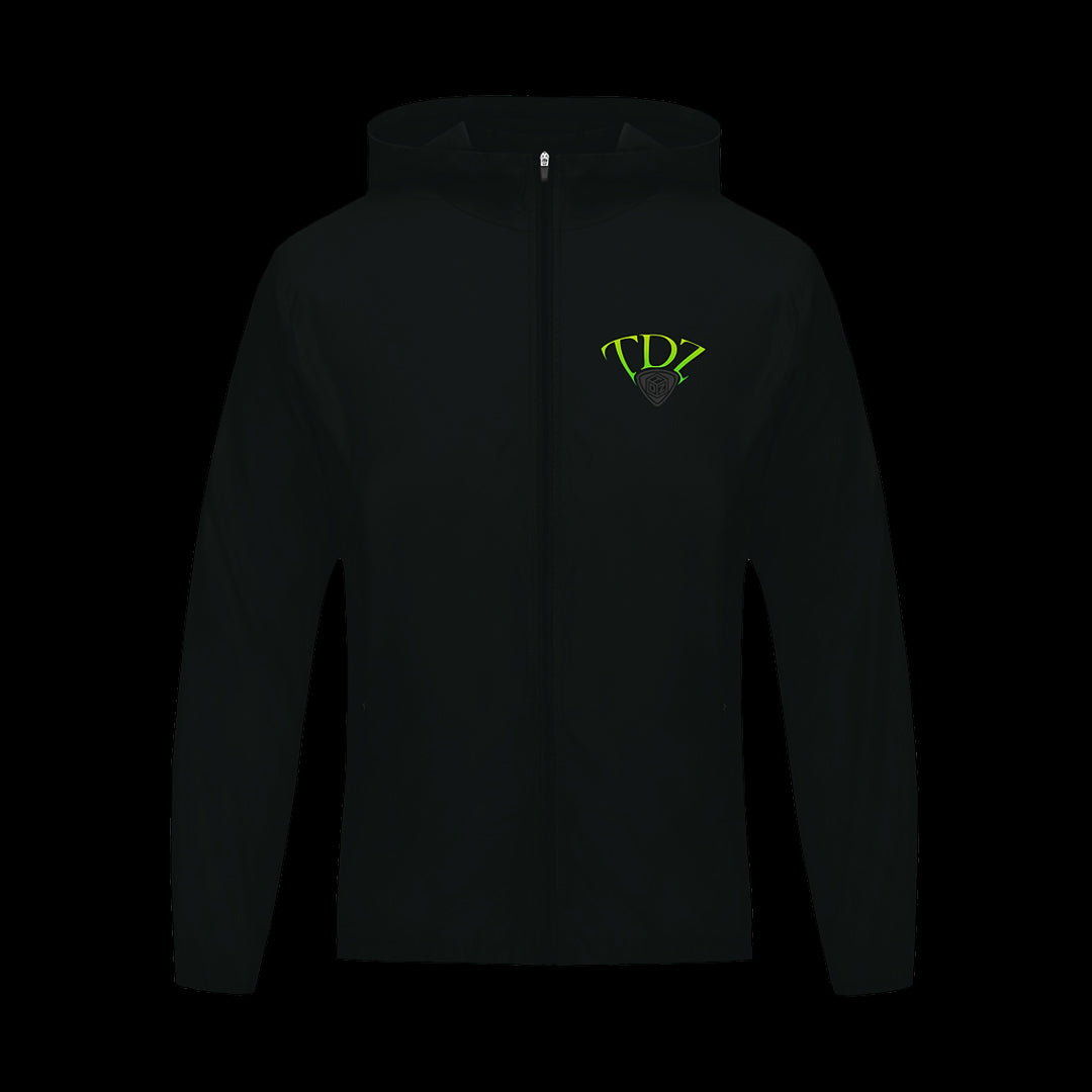 TDZ SPORT BLACK/LIME WINDBREAKER